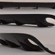 Audi A6 C6 Avant – Achterbumper diffuser (RS6 Look)
